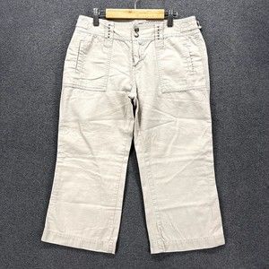 SO real so right Capri Pants Womens Size 5 Beige cotton cropped